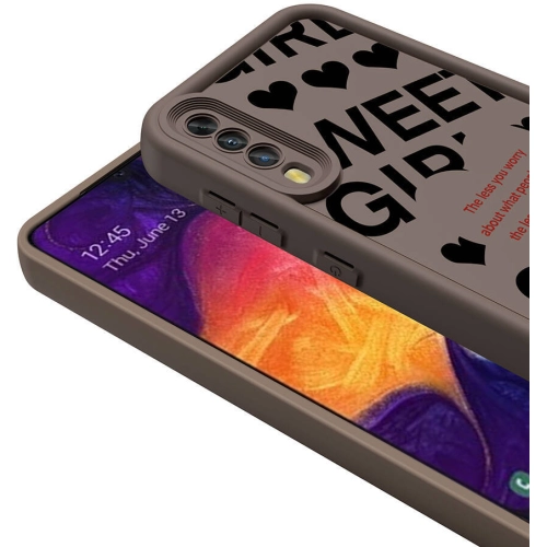 Samsung Galaxy A70 Kılıf Kamera Korumalı Baskılı Arka Yüzey Klas Kapak - Siyah