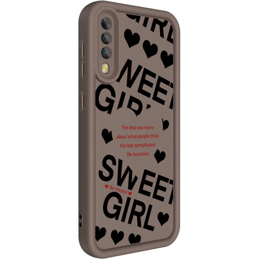 Samsung Galaxy A70 Kılıf Kamera Korumalı Baskılı Arka Yüzey Klas Kapak - Siyah