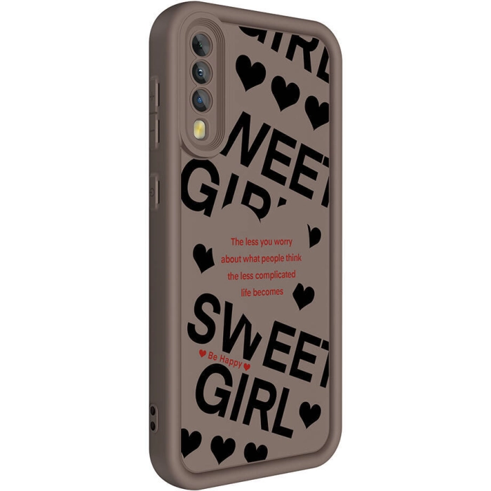 Samsung Galaxy A70 Kılıf Kamera Korumalı Baskılı Arka Yüzey Klas Kapak - Siyah