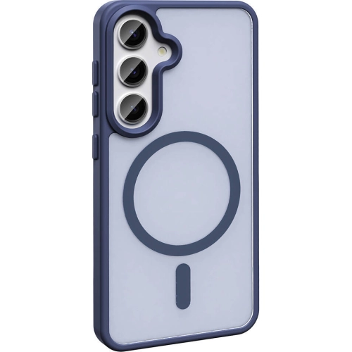 Samsung Galaxy S23 FE Kılıf Magsafe Şarj Özellikli Renkli Mat Arka Yüzey Sio Kapak - Siyah