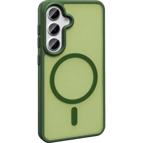 Samsung Galaxy S23 FE Kılıf Magsafe Şarj Özellikli Renkli Mat Arka Yüzey Sio Kapak - Koyu Mor