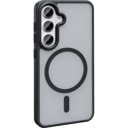 Samsung Galaxy S23 FE Kılıf Magsafe Şarj Özellikli Renkli Mat Arka Yüzey Sio Kapak - Koyu Yeşil