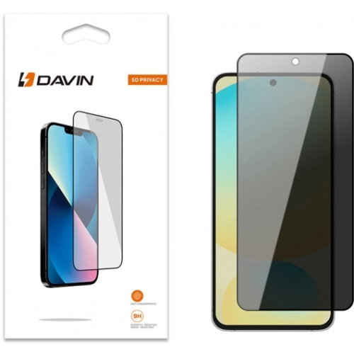 Samsung Galaxy S24 FE Kırılmaz Cam 5D Ekran Koruyucu Karartmalı Hayalet Cam Privacy Tam Kapatan - Siyah