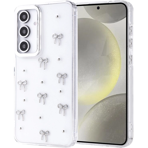 Samsung Galaxy S24 FE Kılıf Airbag Tasarımlı Simli Şeffaf Zore Kutup Kapak - Fiyonk