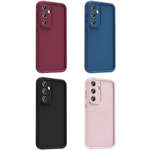 Samsung Galaxy S24 FE ile Uyumlu Kılıf Kamera Korumalı Silikon Ananas Kapak - Pembe