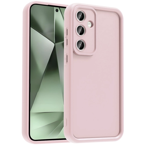 Samsung Galaxy S24 FE ile Uyumlu Kılıf Kamera Korumalı Silikon Ananas Kapak - Pembe