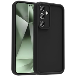 Samsung Galaxy S24 FE ile Uyumlu Kılıf Kamera Korumalı Silikon Ananas Kapak - Siyah