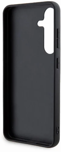 Samsung Galaxy S24 Kılıf Guess Orjinal Lisanslı 4G Desenli Üçgen Logolu Standlı Deri Kapak - Kahverengi