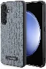 Samsung Galaxy S24 Kılıf Karl Lagerfeld Orjinal Lisanslı Saffiano Monogram Metal Logo Kapak - Siyah