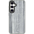 Samsung Galaxy S24 Kılıf Magsafe Şarj Özellikli Sararmaya Dayanıklı Youngkit Wood Forest Serisi Kapak - Gri