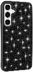 Samsung Galaxy S24 Kılıf Parlak Taşlı Tasarım Zore Pırlanta Kapak - Siyah