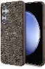 Samsung Galaxy S24 Plus Kılıf Guess Orjinal Lisanslı Magsafe Şarj Özellikli 4G Desenli Yazı Logolu Kapak - Kahverengi