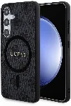 Samsung Galaxy S24 Plus Kılıf Guess Orjinal Lisanslı Magsafe Şarj Özellikli 4G Desenli Yazı Logolu Kapak - Siyah