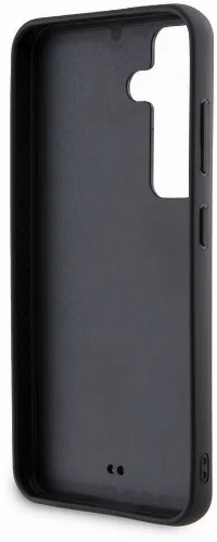 Samsung Galaxy S24 Plus Kılıf Karl Lagerfeld Taşlı Metal Logo Orjinal Lisanslı Kapak - Siyah