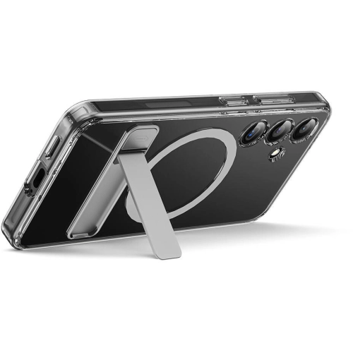 Samsung Galaxy S24 Plus Kılıf Magsafe Şarj Özellikli Kamera Korumalı Standlı Wiwu KCC-025 Aurora Serisi Kapak - Şeffaf