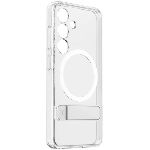 Samsung Galaxy S24 Plus Kılıf Magsafe Şarj Özellikli Kamera Korumalı Standlı Wiwu KCC-025 Aurora Serisi Kapak - Şeffaf