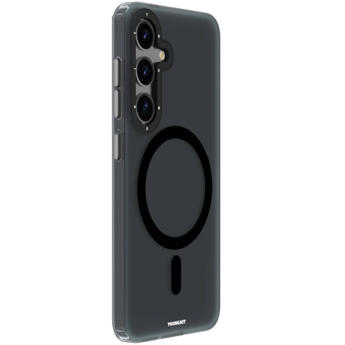 Samsung Galaxy S24 Plus Kılıf Magsafe Şarj Özellikli Youngkit Hidden Sand Serisi Kapak - Siyah