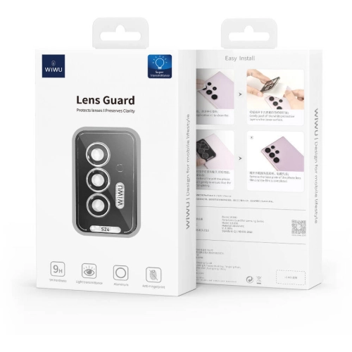 Samsung Galaxy S24 Plus Wiwu LG-008 Lens Guard Darbelere Karşı Dayanıklı Kamera Lens Koruyucu - Şeffaf