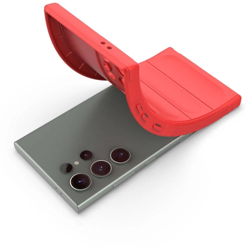 Samsung Galaxy S24 Ultra Kılıf Esnek TPU Oyuklu Arka Yüzey Tasarımlı Zore Etnik Silikon Kapak - Lacivert