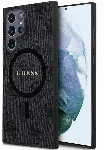Samsung Galaxy S24 Ultra Kılıf Guess Orjinal Lisanslı Magsafe Şarj Özellikli 4G Desenli Yazı Logolu Kapak - Siyah
