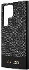 Samsung Galaxy S24 Ultra Kılıf Guess Orjinal Lisanslı PU Deri Şerit Logo Dizaynlı Kapak - Kahverengi