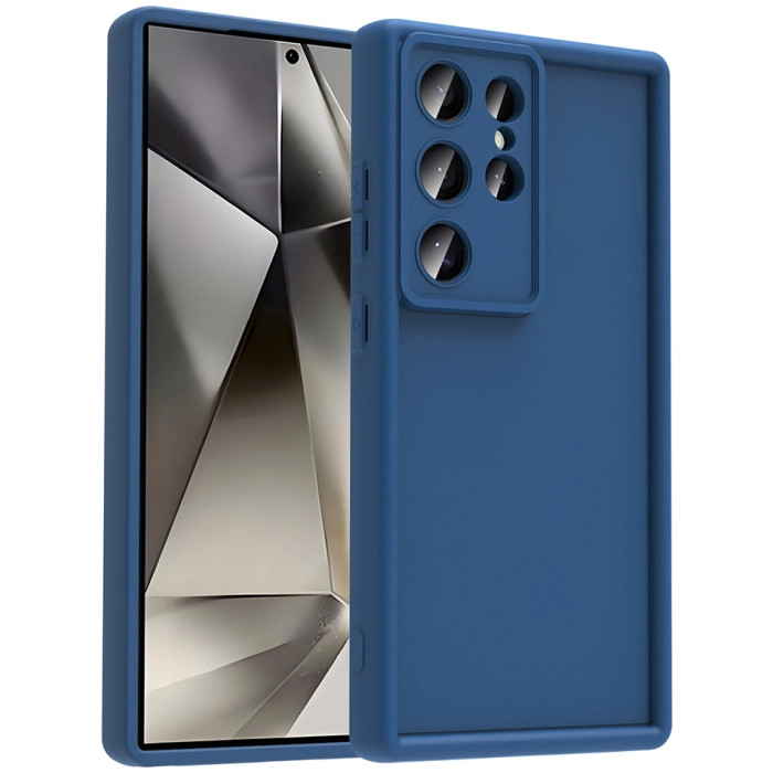 Samsung Galaxy S24 Ultra ile Uyumlu Kılıf Kamera Korumalı Silikon Ananas Kapak - Koyu Yeşil