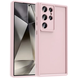 Samsung Galaxy S24 Ultra ile Uyumlu Kılıf Kamera Korumalı Silikon Ananas Kapak - Pembe