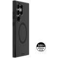 Samsung Galaxy S24 Ultra Kılıf Magsafe Şarj Özellikli Çizilmeye Ve Aşınmaya Dayanıklı Youngkit Velvet Serisi Kapak - Siyah
