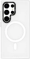 Samsung Galaxy S24 Ultra Kılıf Magsafe Şarj Özellikli Youngkit Hidden Sand Serisi Kapak - Beyaz