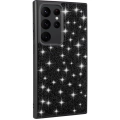 Samsung Galaxy S24 Ultra Kılıf Parlak Taşlı Tasarım Zore Pırlanta Kapak - Siyah
