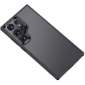 Samsung Galaxy S24 Ultra Kılıf Volks Serisi Kenarları Silikon Arkası Şeffaf Sert Kapak  - Siyah
