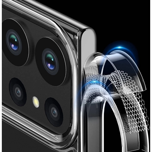 Samsung Galaxy S24 Ultra Kılıf Volks Serisi Kenarları Silikon Arkası Şeffaf Sert Kapak - Siyah