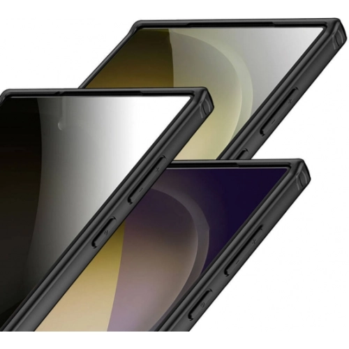 Samsung Galaxy S24 Ultra Kılıf Volks Serisi Kenarları Silikon Arkası Şeffaf Sert Kapak - Siyah