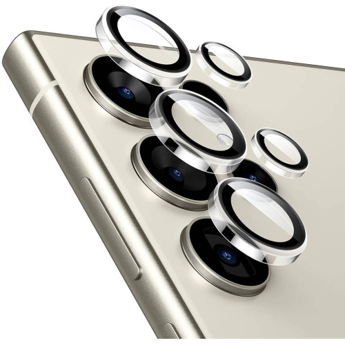 Samsung Galaxy S24 Ultra Wiwu LG-008 Lens Guard Darbelere Karşı Dayanıklı Kamera Lens Koruyucu - Şeffaf