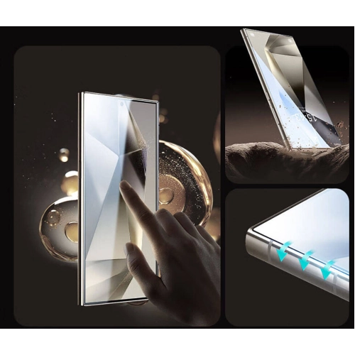 Samsung Galaxy S24 Ultra Wiwu Wi-GT012 iVista Darbeye Karşı Dayanıklı HD Temperli Cam Ekran Koruyucu - Siyah