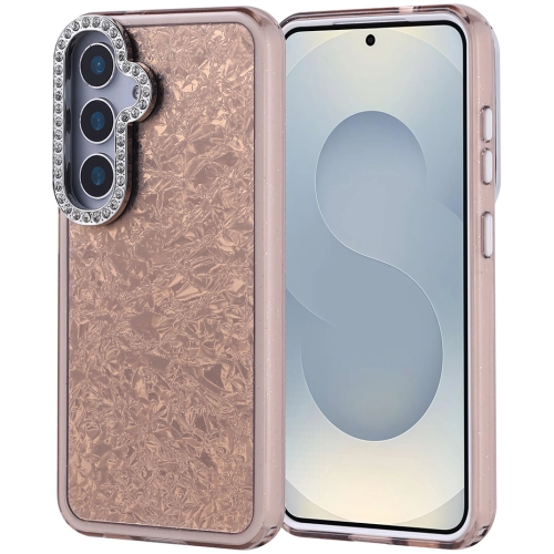 Samsung Galaxy S25 ile Uyumlu Kılıf Buzlu Parıltılı Lüks Kamera Lens Darbeye Dayanıklı Kapi Kapak - Gold