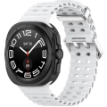 Samsung Galaxy Watch Ultra 47mm Zore KRD-118 Tırtıklı Tasarım Silikon Kordon - Beyaz