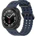 Samsung Galaxy Watch Ultra 47mm Zore KRD-118 Tırtıklı Tasarım Silikon Kordon - Midnight Blue