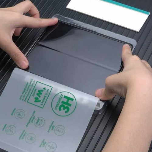 Galaxy Z Flip 3 Zore Hizalama Aparatlı S-Fit Body Ekran Koruyucu - Şeffaf