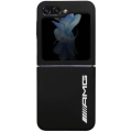 Galaxy Z Flip 5 Kılıf AMG Magsafe Şarj Özellikli Büyük Logo Dizayn Orjinal Lisanslı Kapak - Siyah