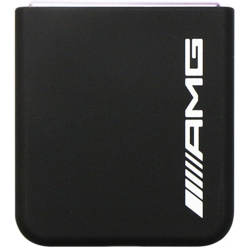 Galaxy Z Flip 5 Kılıf AMG Magsafe Şarj Özellikli Büyük Logo Dizayn Orjinal Lisanslı Kapak - Siyah