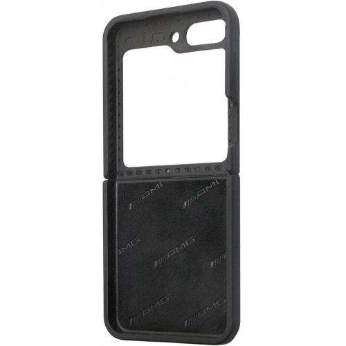 Galaxy Z Flip 5 Kılıf AMG Magsafe Şarj Özellikli Büyük Logo Dizayn Orjinal Lisanslı Kapak - Siyah