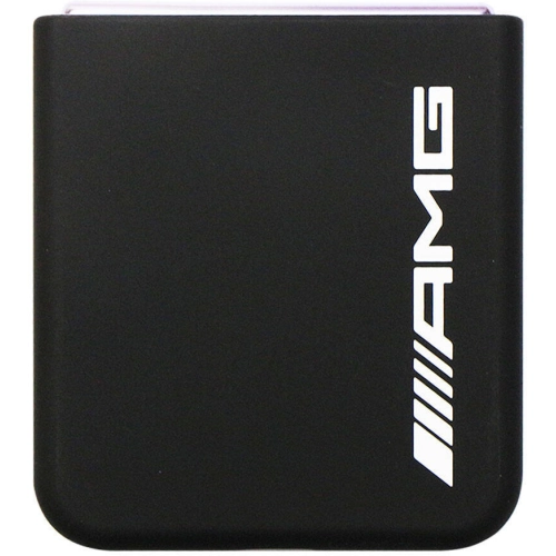 Samsung Galaxy Z Flip 5 Kılıf AMG Magsafe Şarj Özellikli Büyük Logo Dizayn Orjinal Lisanslı Kapak - Siyah