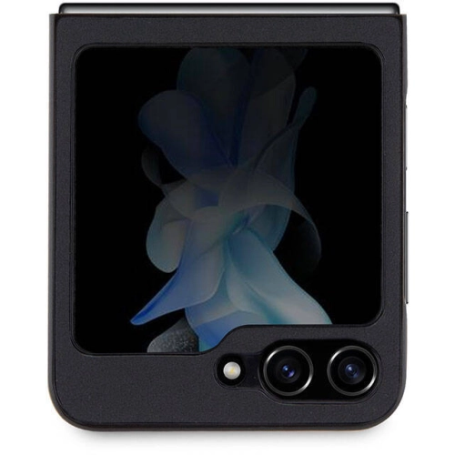 Samsung Galaxy Z Flip 5 Kılıf BMW Orjinal Lisanslı Sıcak Damga Logolu Deri Kapak - Siyah