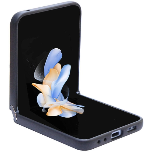 Galaxy Z Flip 5 Kılıf Guess Orjinal Lisanslı PU Deri Taşlı Üçgen Logo 4G Desenli Strass Kapak - Kahverengi