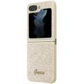 Galaxy Z Flip 5 Kılıf Guess Orjinal Lisanslı Yazı Logolu Glitter Script Kapak - Pembe