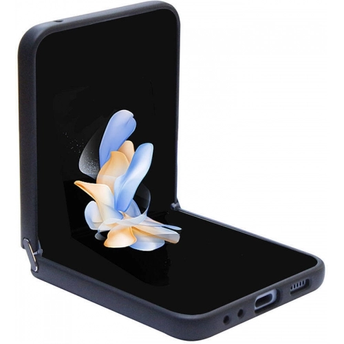 Galaxy Z Flip 5 Kılıf Guess Orjinal Lisanslı Yazı Logolu Glitter Script Kapak - Siyah