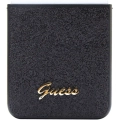 Galaxy Z Flip 5 Kılıf Guess Orjinal Lisanslı Yazı Logolu Glitter Script Kapak - Gold