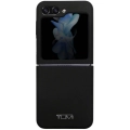 Galaxy Z Flip 5 Kılıf TUMI Liquid Silikon Metal Logo Dizayn Orjinal Lisanslı Kapak - Siyah
