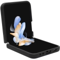 Samsung Galaxy Z Flip 5 Kılıf TUMI Liquid Silikon Metal Logo Dizayn Orjinal Lisanslı Kapak - Siyah